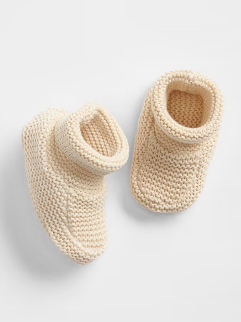 NWT GAP Cream Knit Baby Booties